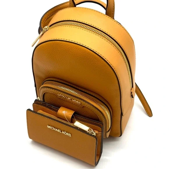 Michael Kors Jaycee Extra-Small Signature Logo Backpack & Matching Bifold Wallet